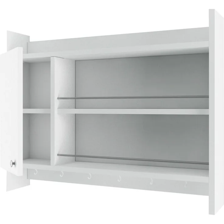 Calicosy Wandhängendes Küchenregal Weiß L85 cm – KNERR - Weiß