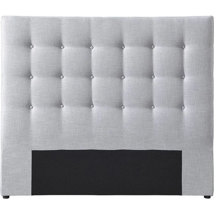 Vente-unique - Polster-Bettkopfteil - 140 cm - Stoff - Hellgrau - FRANCESCO – Bild 5