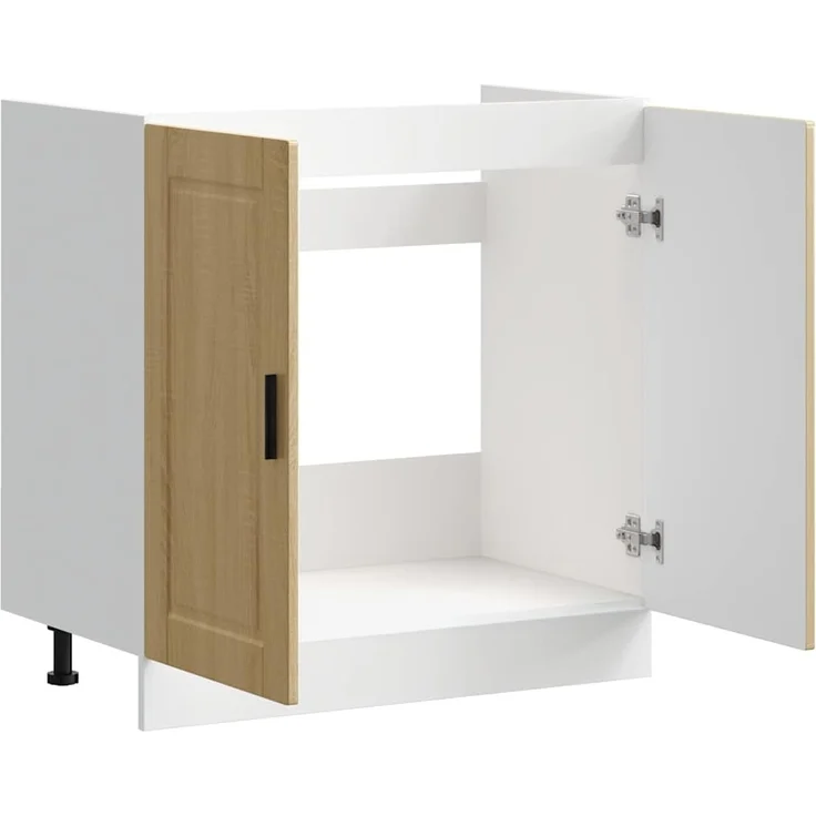 vidaXL Spülenunterschrank Porto Sonoma-Eiche 80x46x81,5 cm 853930 – Bild 4