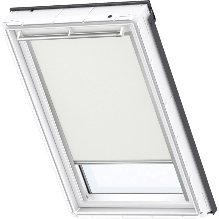 Verdunklungsrollo DKL M06 1085S, VELUX, verdunkelnd, ohne Bohren, in Führungsschienen, VELUX »Pick & Click!«, alufarbene Führungsschienen & Griffleiste – Bild 1