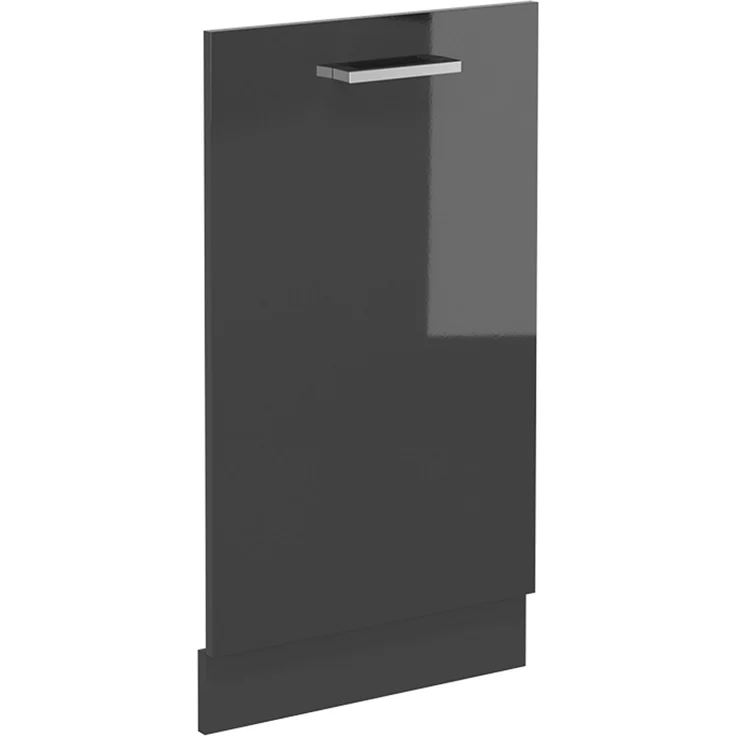 Geschirrspülblende R-Line Anthrazit Hochglanz 45 cm ohne Arbeitsplatte Vicco – Bild 1