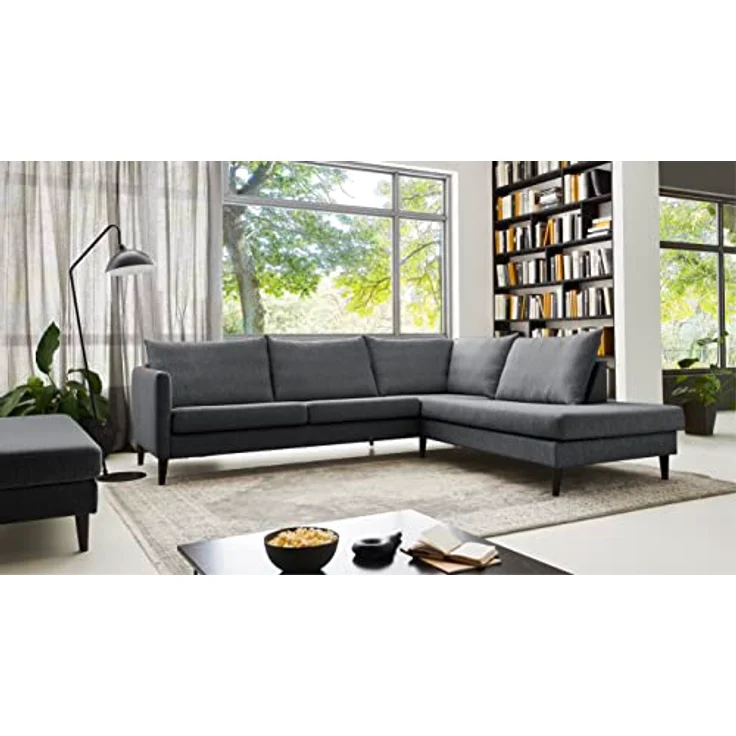 Atlantic Home Collection Ecksofa mit Ottomane rechts – Bild 2