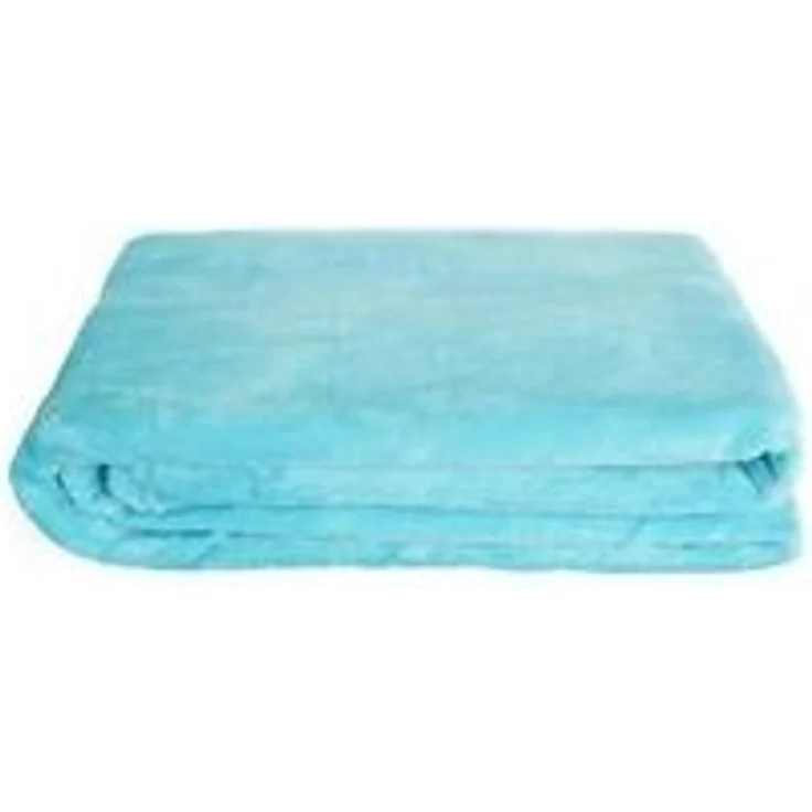 Kuschelige Decke 270x230 cm Fleecedecke Wohndecke aus Polyester Tagesdecke Petrol – Bild 6