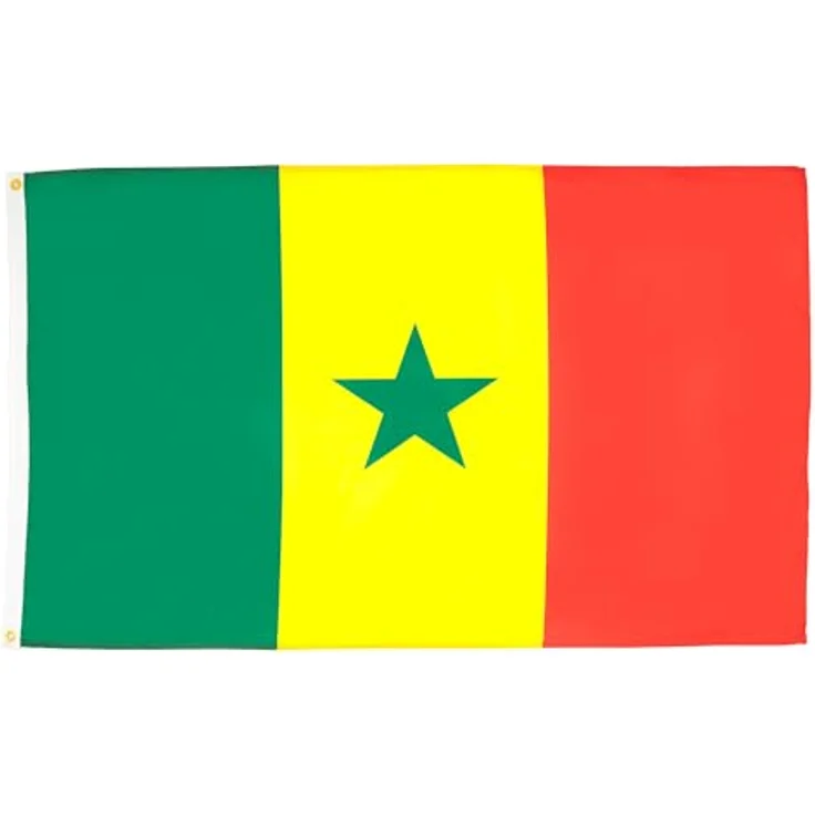 AZ FLAG - Flagge Senegal - 90x60 cm - Senegalesische Fahne 100% Polyester mit Messing-Ösen - 50g – Bild 1