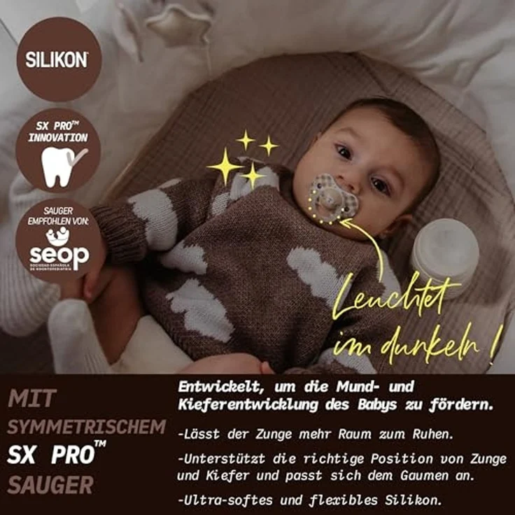 Suavinex Schnuller - Wild & Free SX Pro - 0‑6 Mona – Bild 2