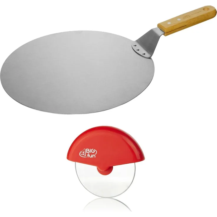 Ø30.5 Pizzaschaufel Pizzaheber Pizzaschneider Pizzamesser Pizzarad Set Cutter