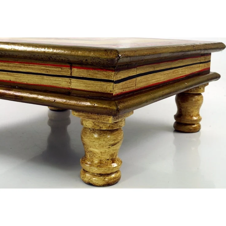 Guru-Shop Couchtisch Bemalter kleiner Tisch, Minitisch, Blumenbank -.. – Bild 2