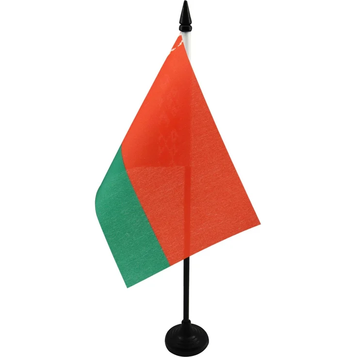 AZ FLAG - Tischflagge Weißrussland - 15x10 cm - Weißrussische Tischfahne 10 x 15 Cm - Flaggen