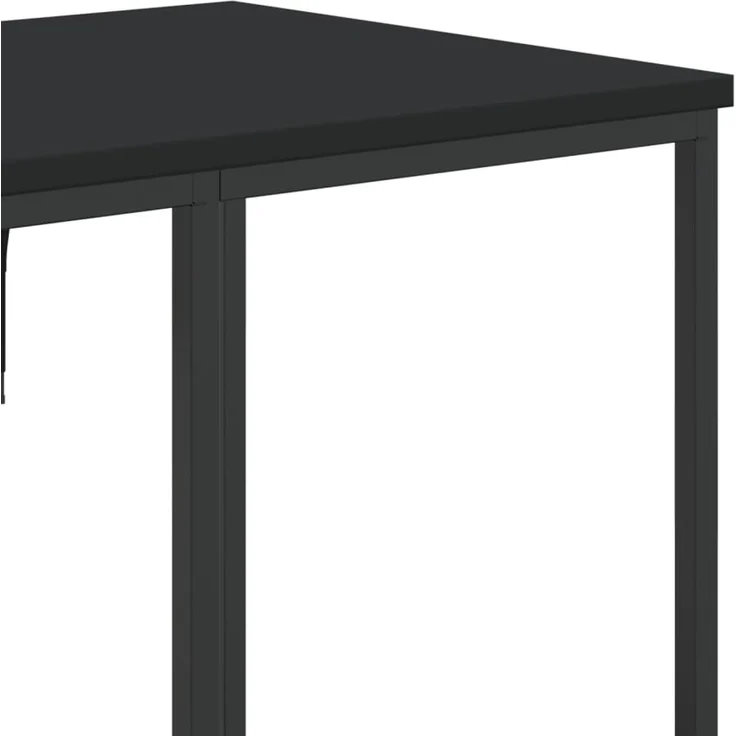 vidaXL Kleiderständer mit Ablagen Schwarz Holzwerkstoff 847859 – Bild 6