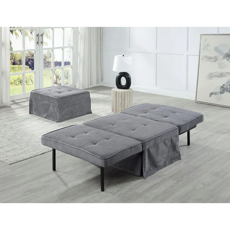 ATLANTIC home collection Schlafsofa Finn, wandelbar zum Loungesessel, Relaxliege und Gästebett, inkl. Kissen – Bild 1
