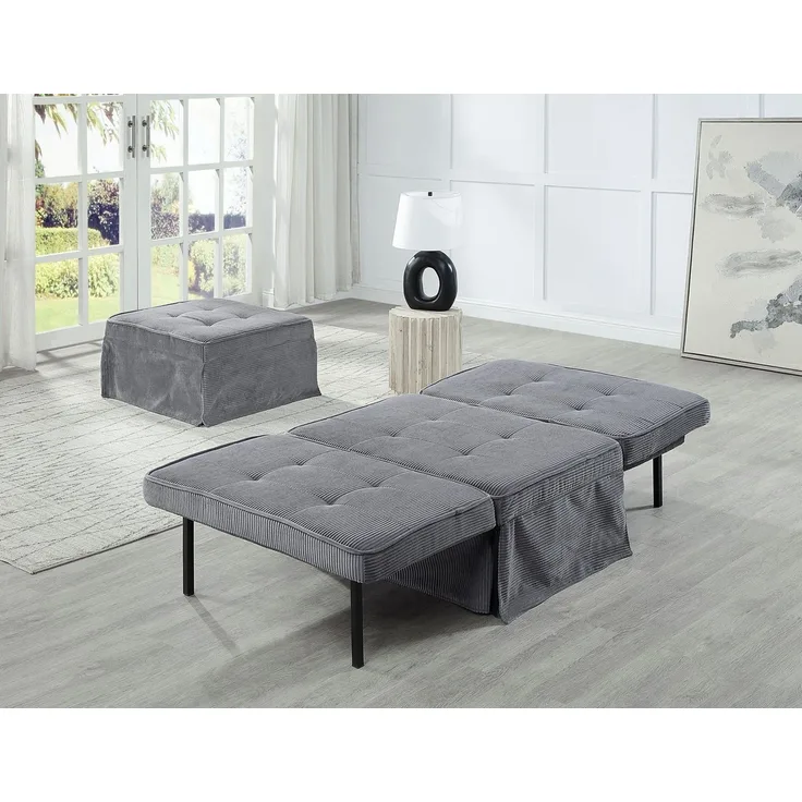 ATLANTIC home collection Schlafsofa Finn, wandelbar zum Loungesessel, Relaxliege und Gästebett, inkl. Kissen