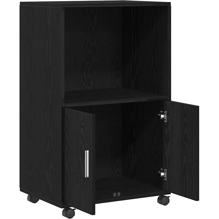 vidaXL Schrank Schwarz Eichen-Optik 55 x 40 x 82 cm 869243 – Bild 4