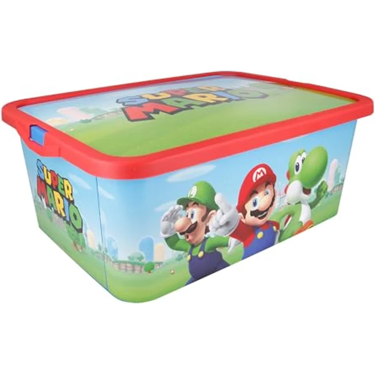 Super Mario Aufbewahrungsbox Super Mario Kunststoff Aufbewahrungsbox 13 L – Bild 3