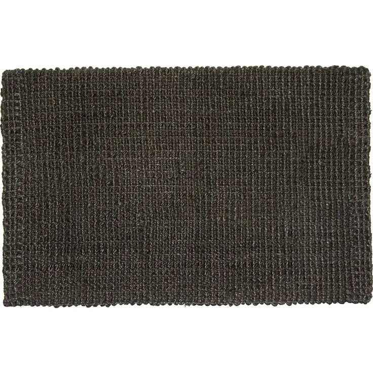 Fußmatte "Hampton", Jute Matte L 90x60 cm Schwarz