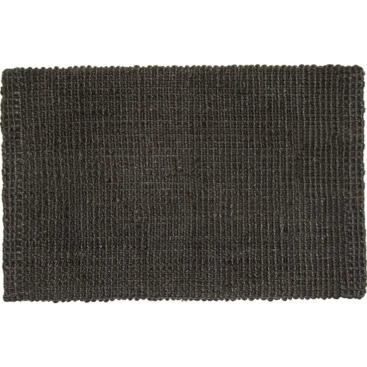 Fußmatte "Hampton", Jute Matte L 90x60 cm Schwarz – Bild 1