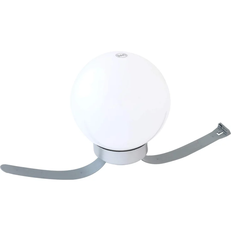 Leuchtkugel SOLAR-Kugelleuchte 15 cm mit Erdspieß und Balkonhalter – Bild 3