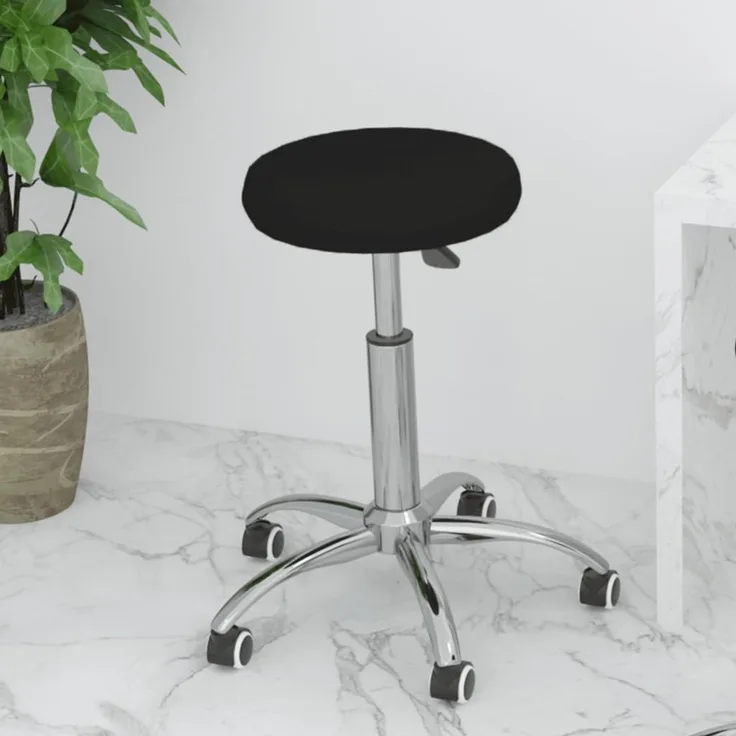 vidaXL Bürostuhl Drehbar Schwarz Kunstleder 333152