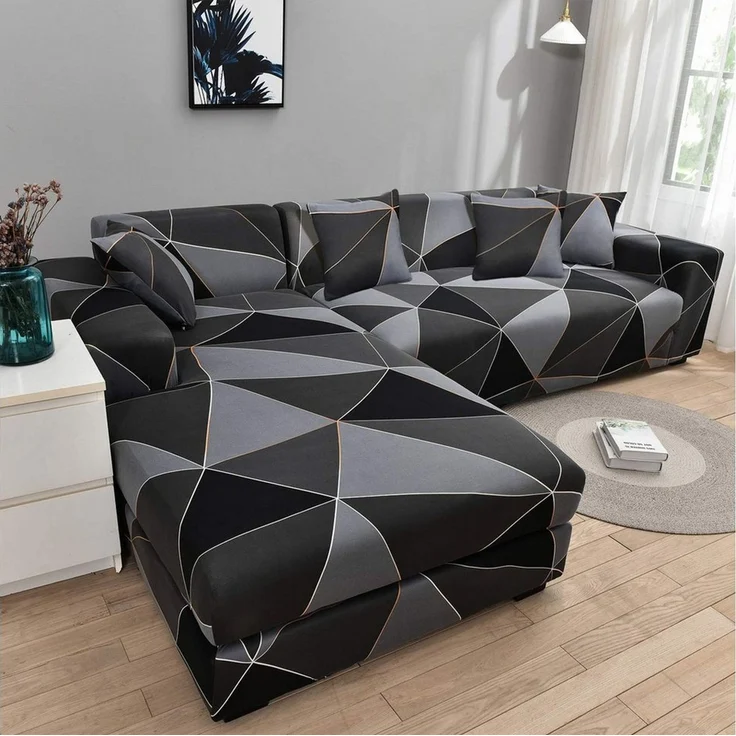 Coonoor Sofabezug Stretch Sofa Überzug Universal Couchbezug Für 2/3 Sitzer – Bild 3