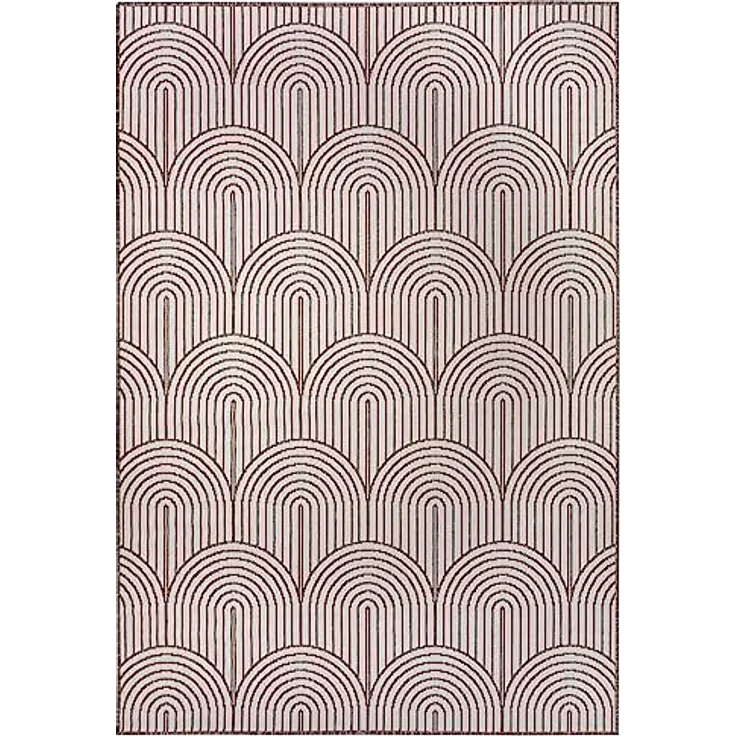 Hanse Home Pangli Outdoor Teppich Wetterfest – Wendeteppich Skandinavischer Boho Style Wasserfest Einfarbig Geometrisch 3D-Effekt für Garten, Balkon, Terrasse, Wohnzimmer – Linen, 240x330cm – Bild 5