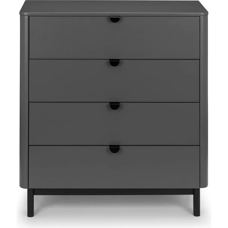 Die Julian Bowen Chloe Kommode in Sturmgrau/Schwarz ist eine moderne und elegante Aufbewahrung für Schlafzimmer – Bild 12