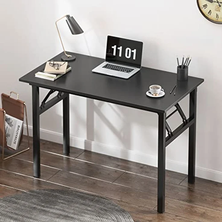 SogesHome Klapptisch Computertisch 80x40 cm PC Tisch Kleiner Schreibtisch Bürotisch Büroarbeitsplatz für Home Office Verwendung Schreibtisch Esstisch Konferenztisch – Bild 8