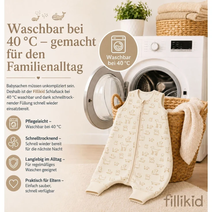 Fillikid Ganzjahres-Schlafsack mit Füßen Exklusiv – Bild 9