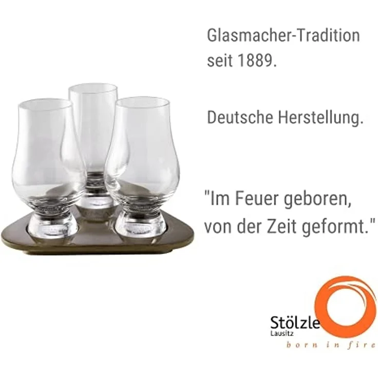 Stölzle Whiskyglas Glencairn Glass, 3-tlg, Kristallglas, Höhe 11,5 cm, Inhalt 190 ml, 3-teilig – Bild 2