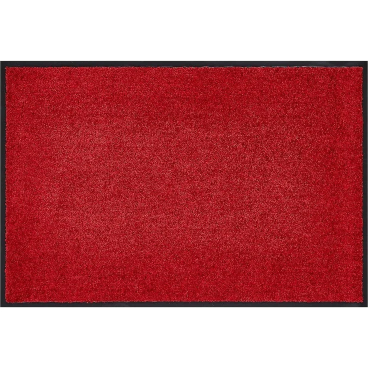 Andiamo 'Super Wash & Clean' Fußmatte, Made in Belgium, rechteckig, Höhe: 7 mm, rutschhemmend, waschbar, Rot, 60 x 90 cm – Bild 1