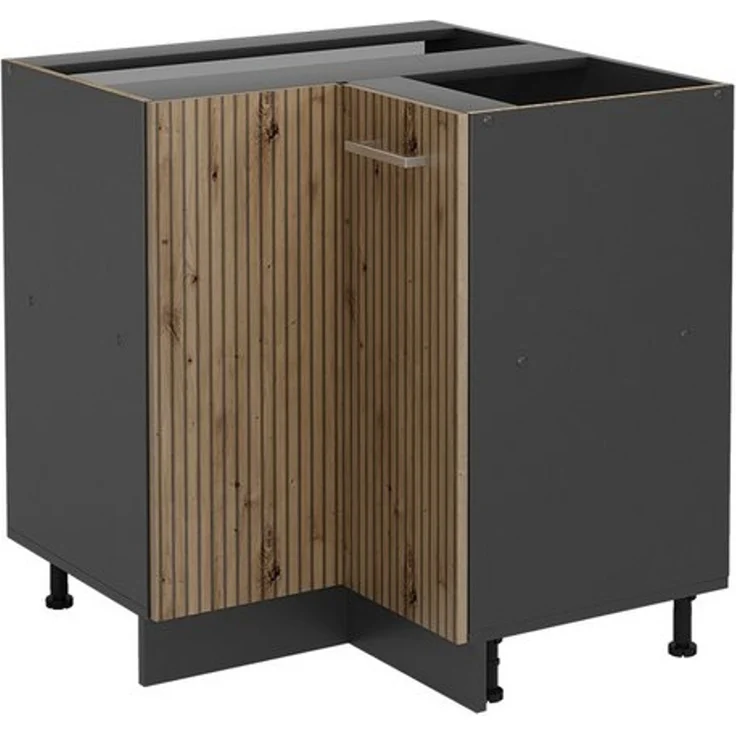 Eckunterschrank R-Line Artisan-Eiche 75.6 cm ohne Arbeitsplatte Vicco – Bild 4