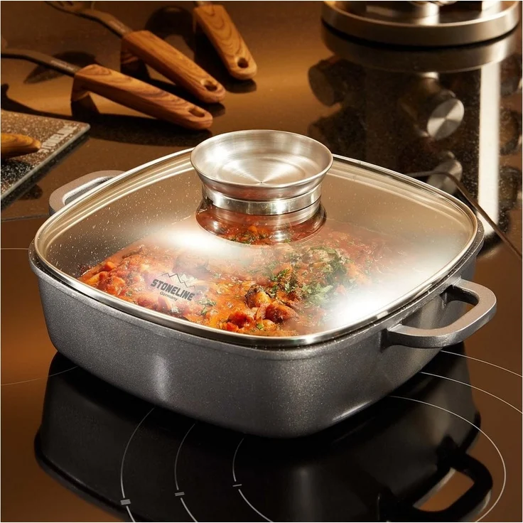 STONELINE Servierpfanne, Aluminiumguss (1-tlg), Induktion – Bild 2