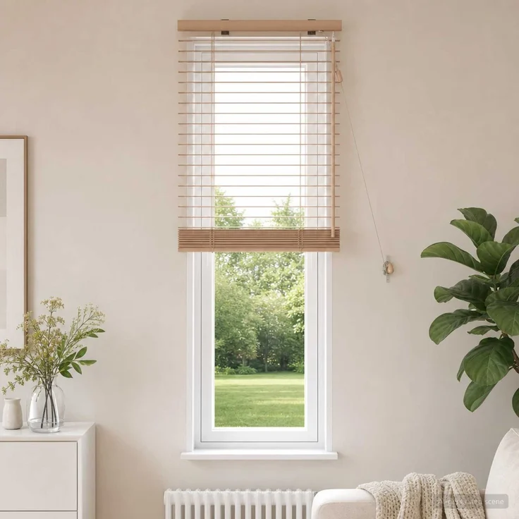 vidaXL Venezianische Jalousie Eichenoptik 55 x 130 cm 35 mm 42015307 – Bild 1