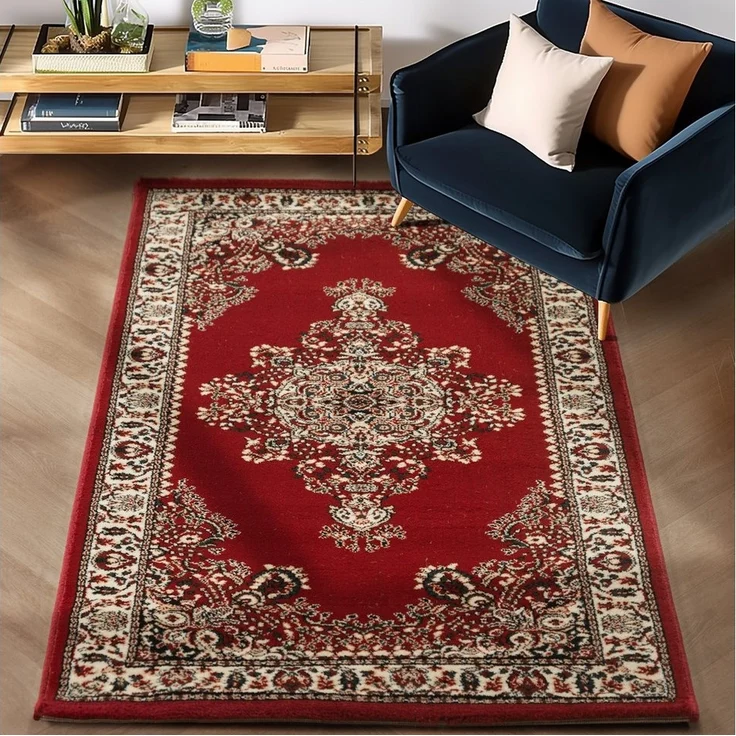 Carpettex Orientteppich Orientalisch Design, Rechteckig, Höhe: 12 mm, Orinet Teppich Webteppich orientalischen Mustern Teppich Wohnzimmer – Bild 2