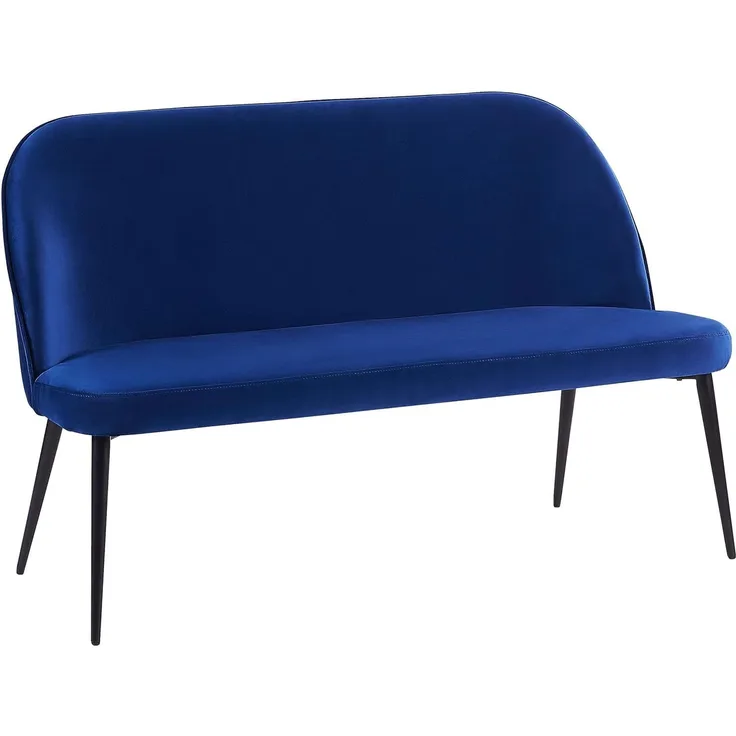 2-Sitzer Sofa Samtstoff marineblau OSBY