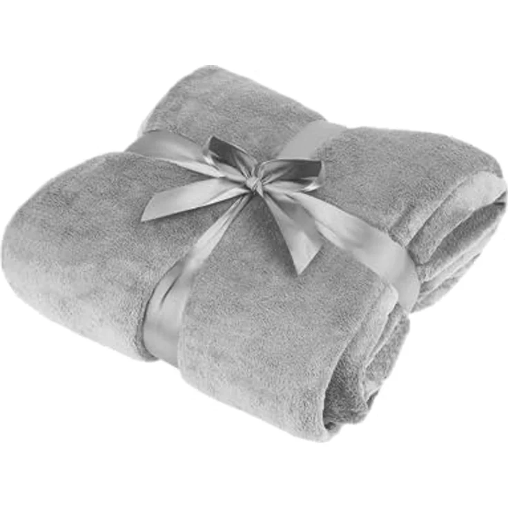Teesa Polar-Flauschdecke 200x220 cm TEESA - grau – Bild 2