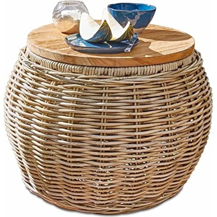 Mirabeau Gartentisch Beistelltisch Sartrouville braun – Bild 1