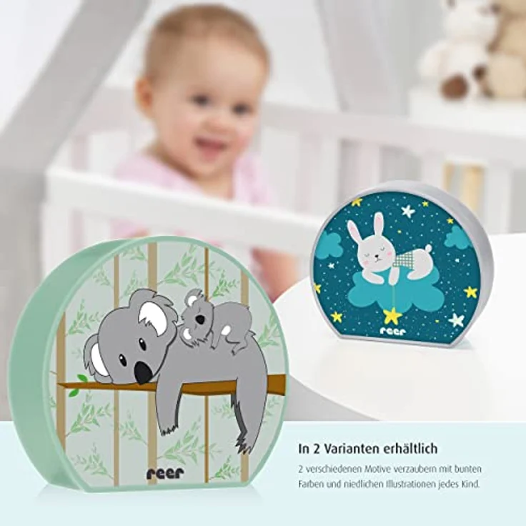 Reer MyBabyLight Nachtlicht, Beruhigungslicht Koala, energiesparende LED-Technologie, kindersicher, batteriebetrieben – Bild 5