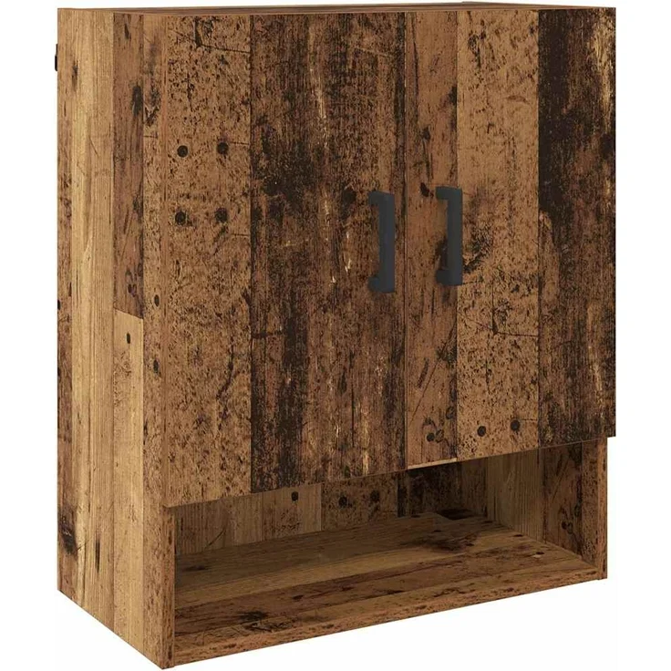 vidaXL Wandschrank Wandmontiert Altholz 60 x 31 x 70 cm Holzwerkstoff 879540 – Bild 1