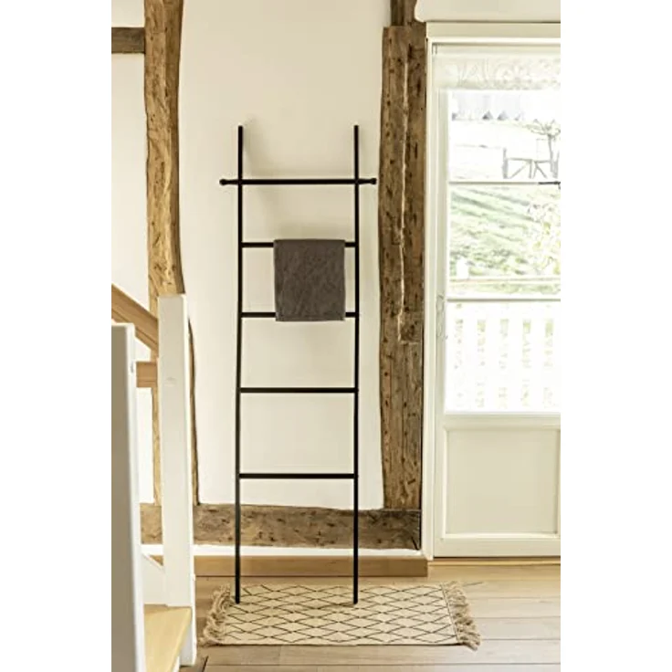 Leiter Badezimmer SURI BAMBOO, Farbe schwarz, Wenko – Bild 9