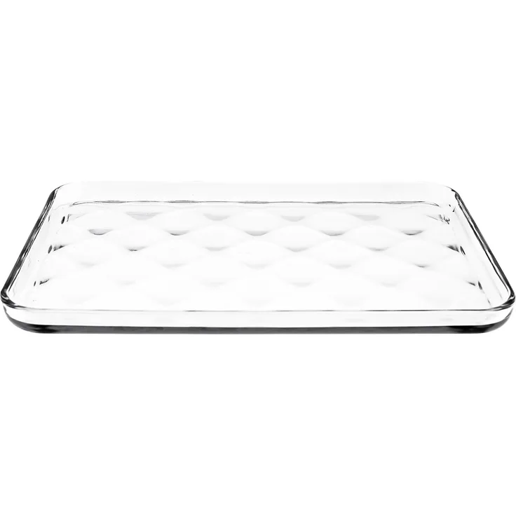 Pasabahce Borcam Serviertablett aus Borosilikatglas 1025 ml - 33,5 x 24,5 x 2 cm