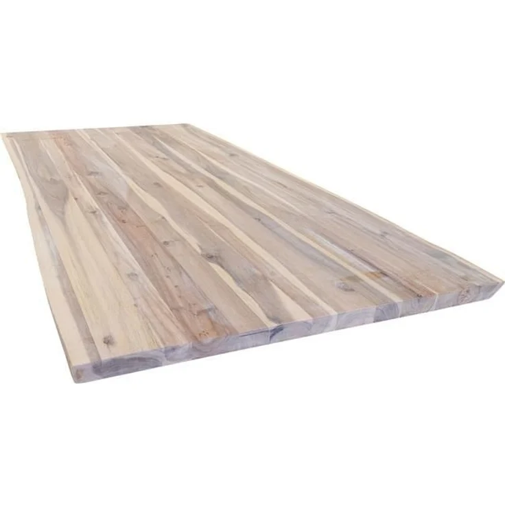 Tischplatte Live Edge Akazie massiv mit natürlicher Kante 200 x 90 x 38 mm – Bild 1