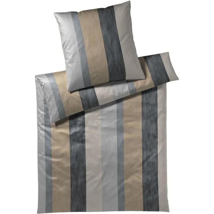 JOOP! Comfort Satin Bettwäsche 4077-3 Glance gold schwarz grau 135x200 – Bild 3