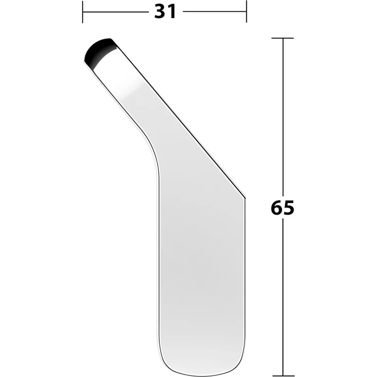 Keuco Handtuchhaken Moll, (1-St), aus Metall, hochglanz-verchromt, rund, für Badezimmer, Wandhaken – Bild 5