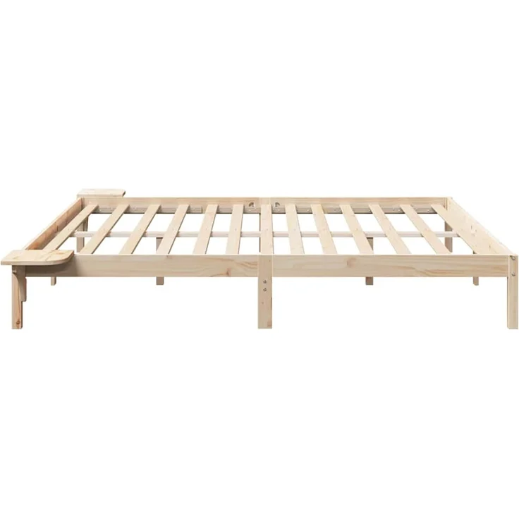vidaXL Bettrahmen Natur 180 x 200 cm Massives Kiefernholz 873178 – Bild 6