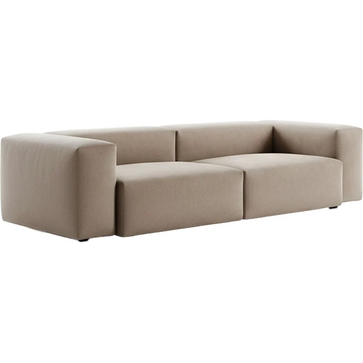 KAWOLA Sofa CELESTE 4-Sitzer Lederfaserstoff anthrazit 72 x 114 x 302 cm – Bild 3