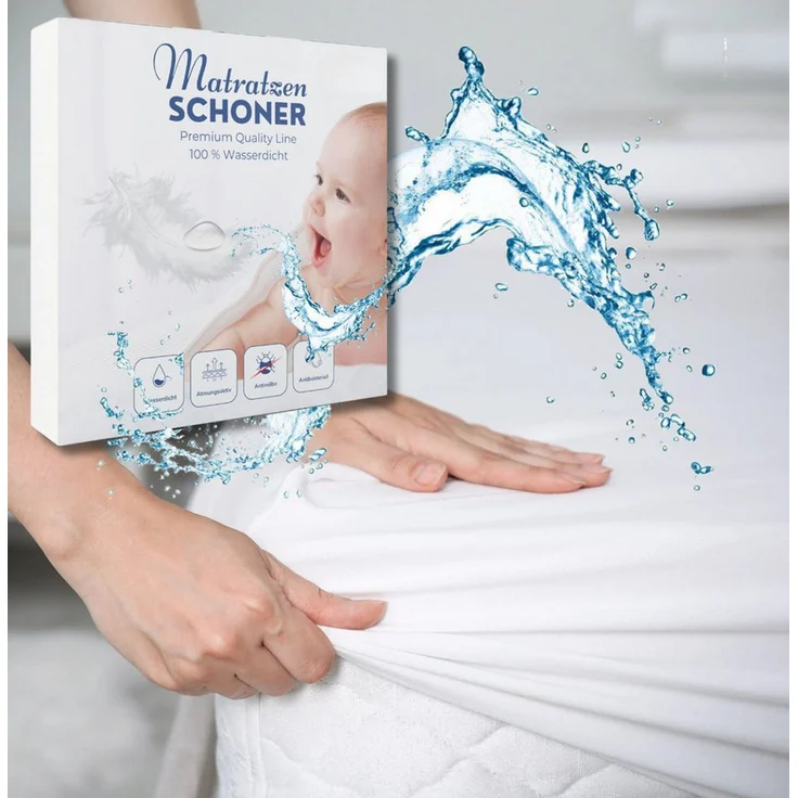 Matratzenauflage COZY Premium I 60x120, 70x140, 80x160, 90x200 Alavya Home®, Atmungsaktiv Wasserdichter Matratzenschoner Allergiker Matratzenschutz – Bild 5
