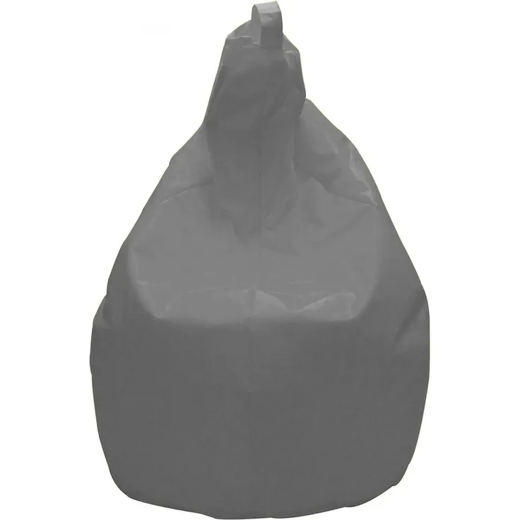 Dmora Pouf Angillina, Mehrzwecksessel, Sitzsack, Hockerhocker, Made in Italy, 80x80 h120 cm, Grau