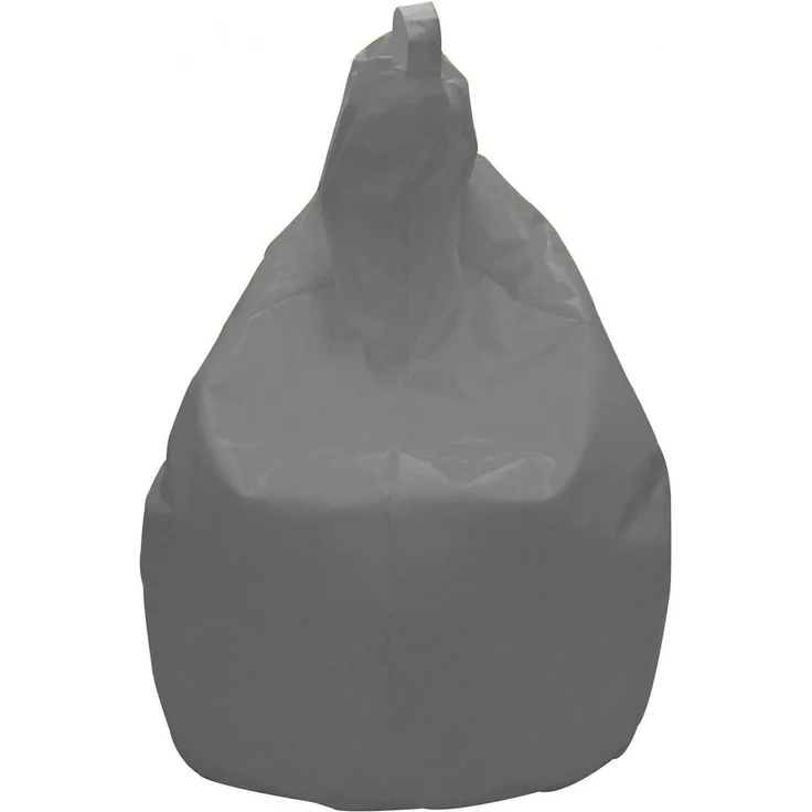 Dmora Pouf Angillina, Mehrzwecksessel, Sitzsack, Hockerhocker, Made in Italy, 80x80 h120 cm, Grau – Bild 1