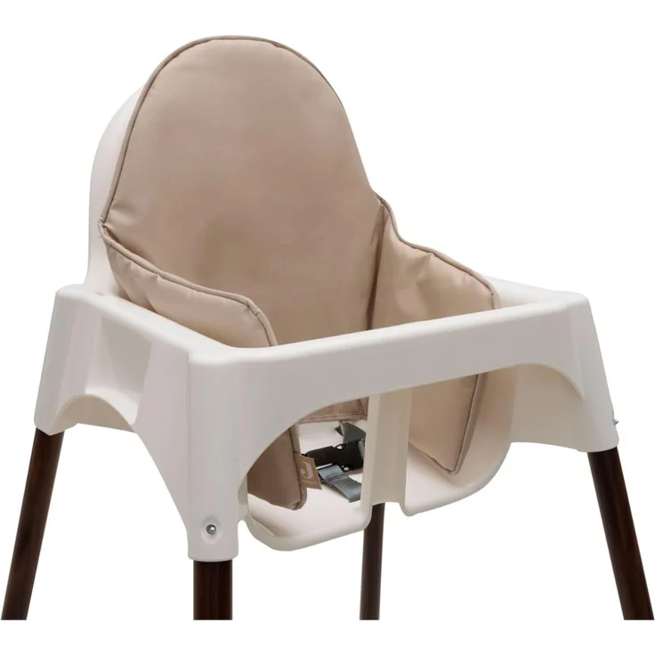 Jollein Hochstuhl- Sitzkissen - Nougat - Kissen für IKEA Hochstuhl - Wasserabweisend - 27x45x2cm