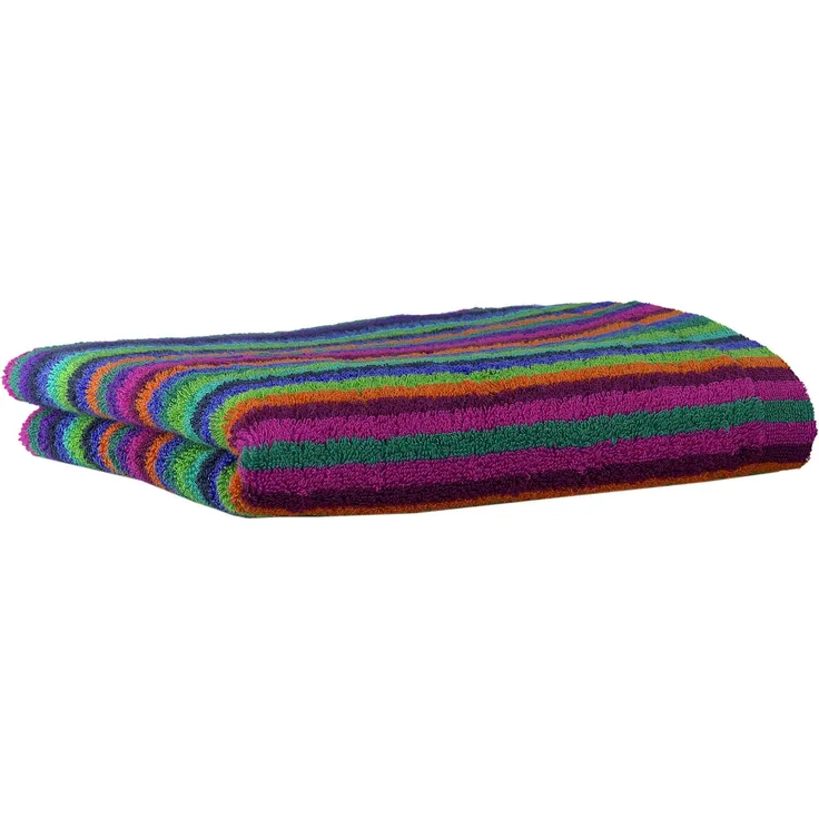 CAWÖ Gästetuch - C Life Style Stripes, Walkfrottier Multicolor 30x50cm