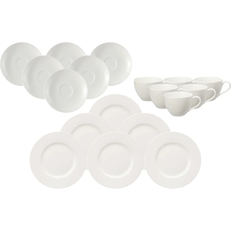 vivo | Villeroy & Boch Group Basic White Kaffee Set 18-teilig – Bild 2